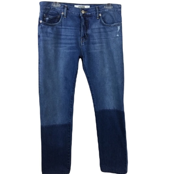 Lucky Brand Vintage Straight Ombre Button Fly Jean